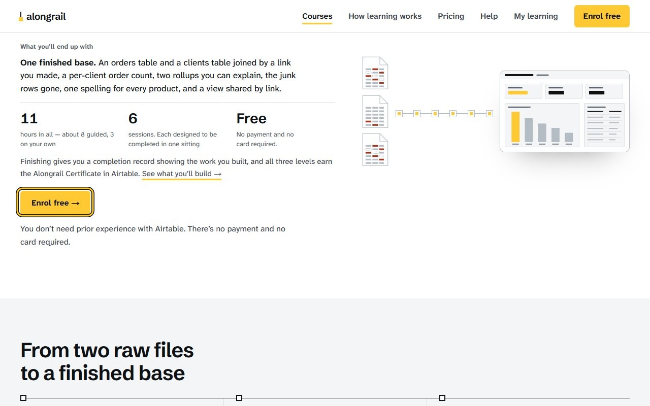 Step 2: Click the Enrol free button. A page opens asking you to confirm you’ll use Chrome or Edge on a laptop or desktop.
