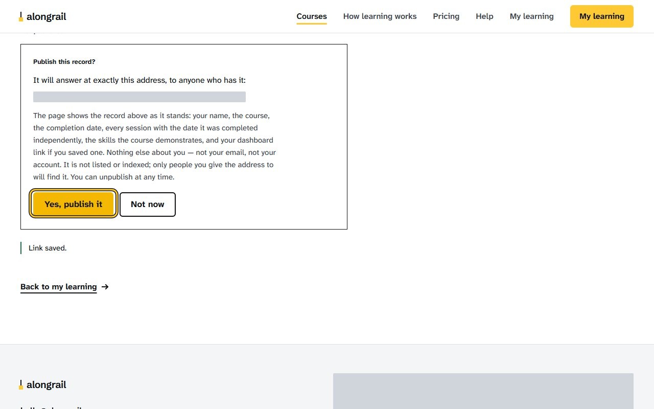 Step 6: In the dialog that opens, confirm by clicking “Yes, publish it”.