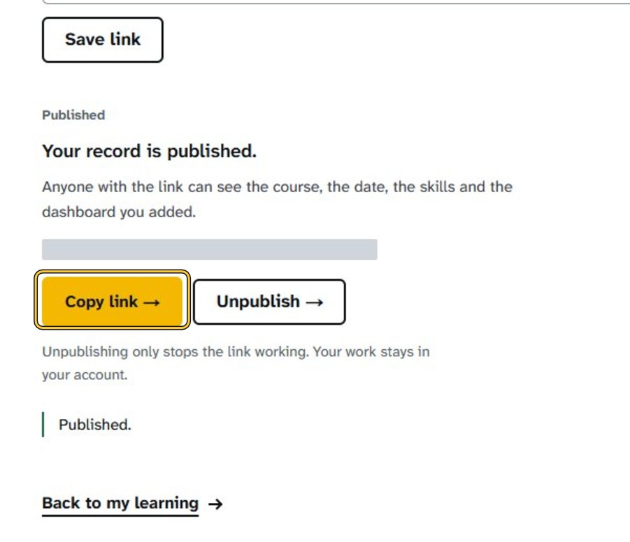 Step 7: Click “Copy link”.